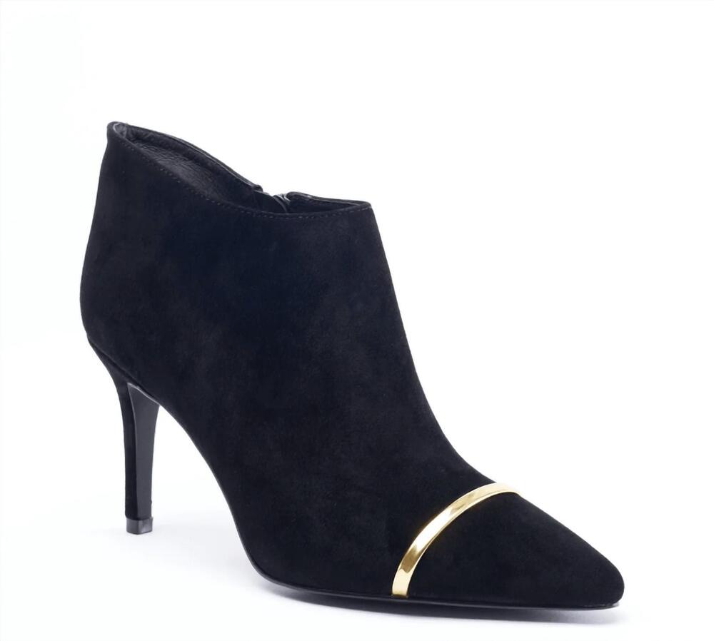 NEW CECELIA NEW YORK women's force heels in black/gold